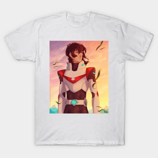 Red Paladin T-Shirt by Mikipin